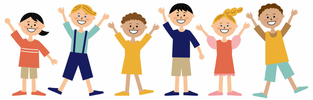 喜ぶ子供たち